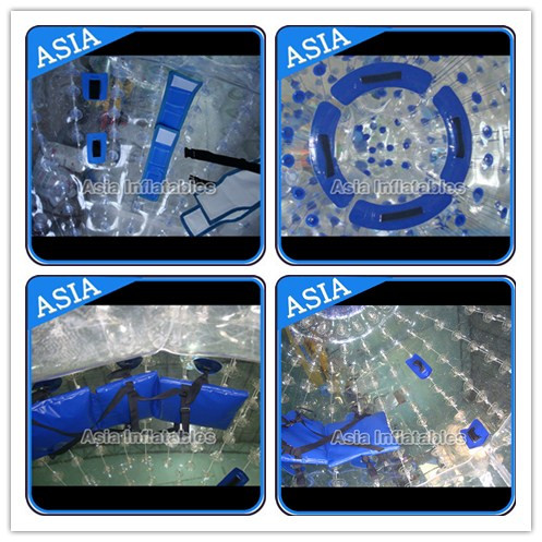 Human Sized Inflatable Zorb Ball , Water Zorb , Snow Zorb
