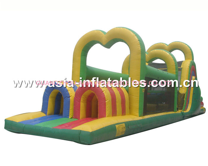Large Heart-Shaped Inflatable Obstacle Course Games For Kid Play