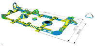 Safety Blue Yellow Inflatable Water Amusement Park For Resort CE UL SGS