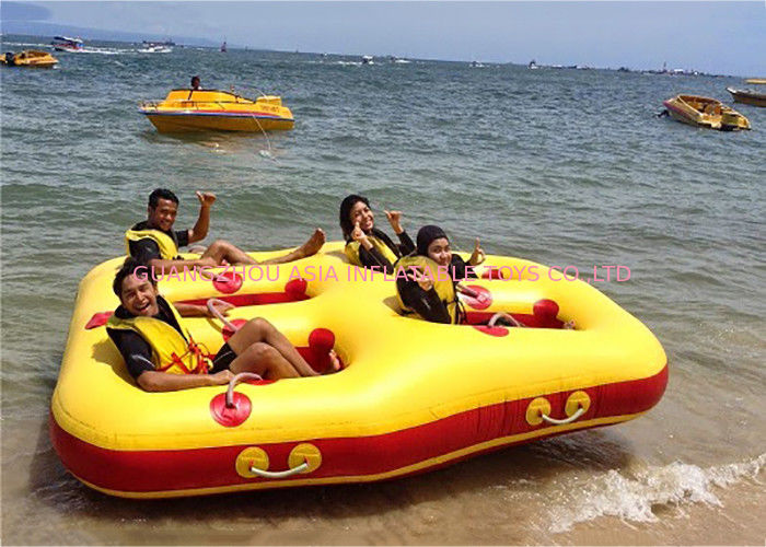 4 + Riders Commercial Grade Rental Pvc Crazy Towable Ski Tube For Water Sport