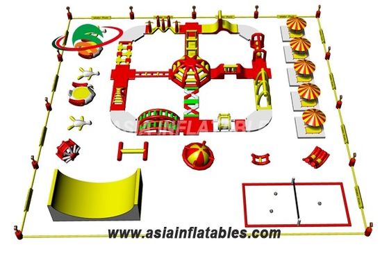 پارک آبی بادی مخصوص کودکان رنگی برای مکان های ورزشی