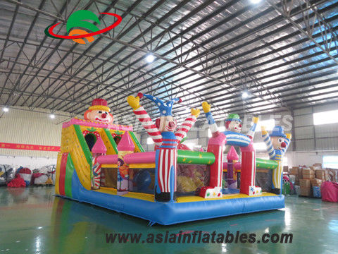 Anti Parptured 8 X 6M Theme Clown Colorful Theme تورم تفریحی